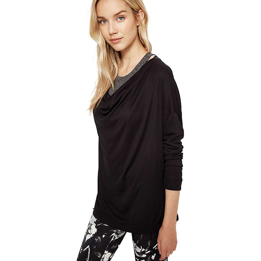 Lole Hayden Draped Front Top black size small